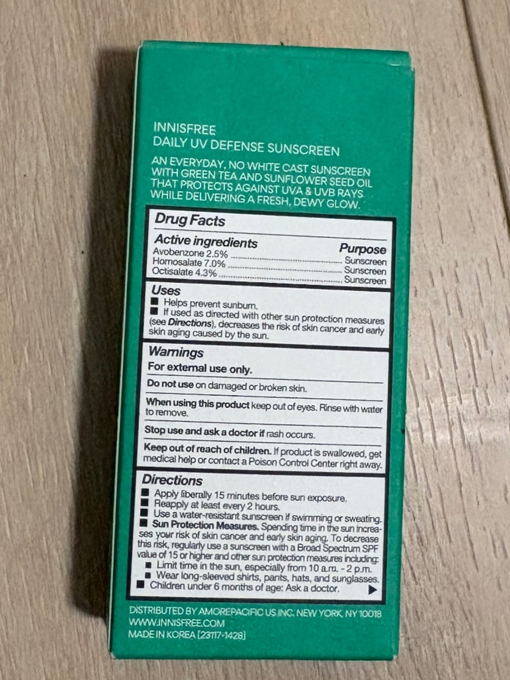 Sunscreen InnisFree - Picture 2 of 3